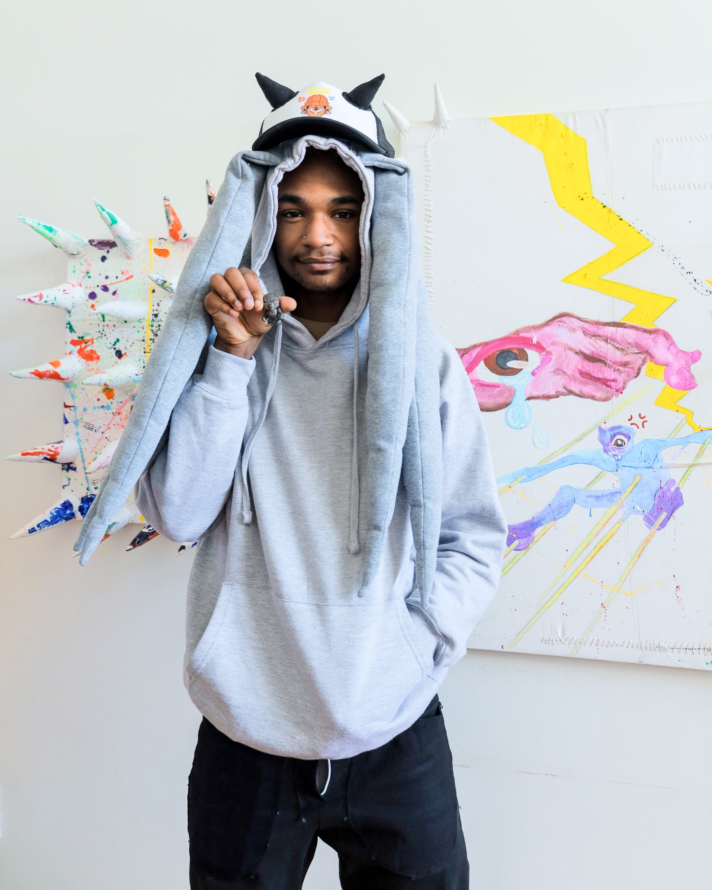 GREY (WICKIE) HOODIE